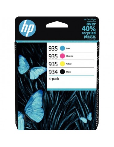 Lot de 4 cartouches d'encre à la marque HP 6ZC72AE noir cyan magenta et jaune ouvre sa boutique