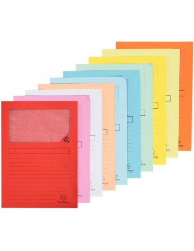 Paquet de 100 pochettes coin papier SUPER 160g, coloris assortis 50-70% off 