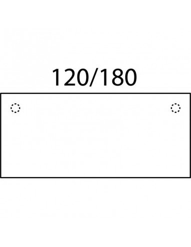 Plan droit L160 x P.80cm plateau / piètement français