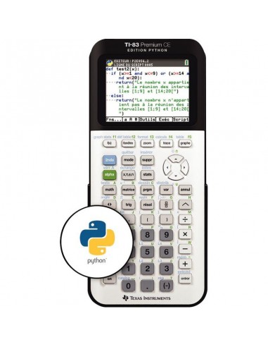 Machine à calculer graphique Texas Instruments TI83 Premium CE Edition Python Les êtres humains sont 