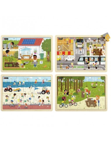 Lot de 4 puzzles la livraison gratuite