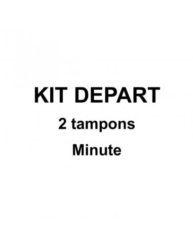 Kit de départ 2 tampons minute sur le site 