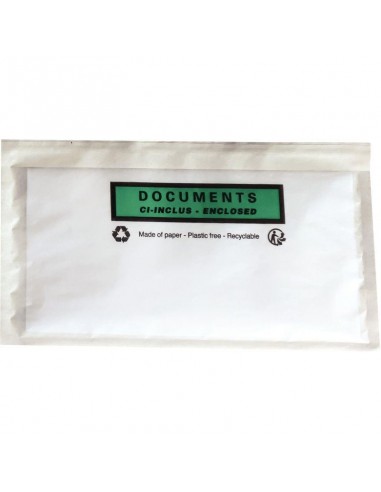 Boite de 1000 pochettes adhésives "documents ci-inclus" 228x120mm store