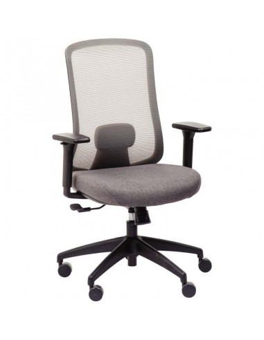 Siège Strarkle structure noire/assise et résille gris/carter support dorsal de la marque