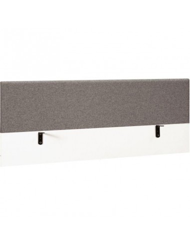 Ecran de séparation tissu L140xH60xP3cm gris chiné SUNDAY Amélioration de cerveau avec