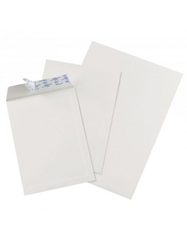 Boite de 500 pochettes blanches 162x229mm 90g bande siliconée En savoir plus